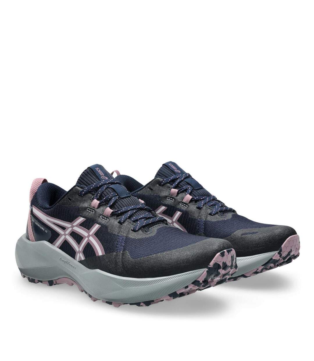 Womens/ladies Gel Venture 11 Running Trainers Midnight Purple Asics-4