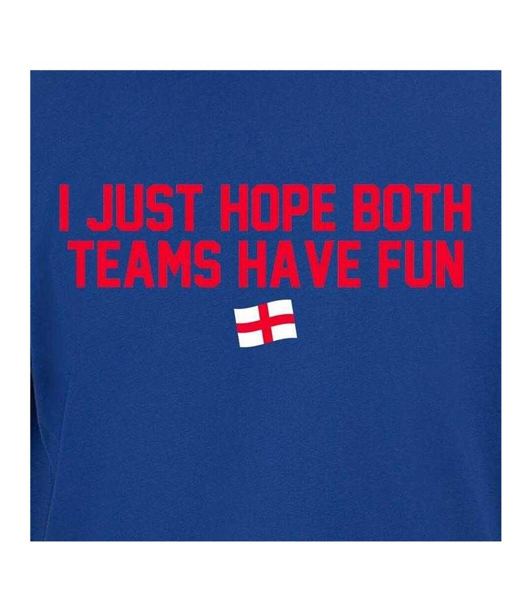 T-shirt Just Hope Both Teams Have Fun Homme Bleu AWD-3