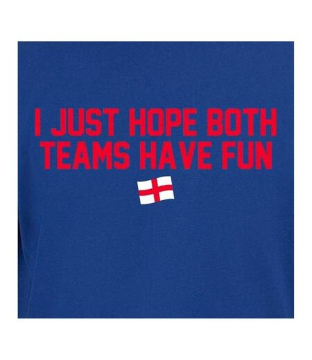 T-shirt Just Hope Both Teams Have Fun Homme Bleu AWD