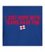 T-shirt Just Hope Both Teams Have Fun Homme Bleu AWD-3