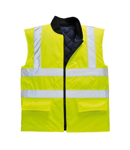 Portwest Mens Reversible Safety Body Warmer (Yellow) - UTPW929