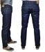 Jean homme coupe slim couleur bleu indigo - Taille basse-2