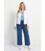 Veste en jean droite boutonnée-3