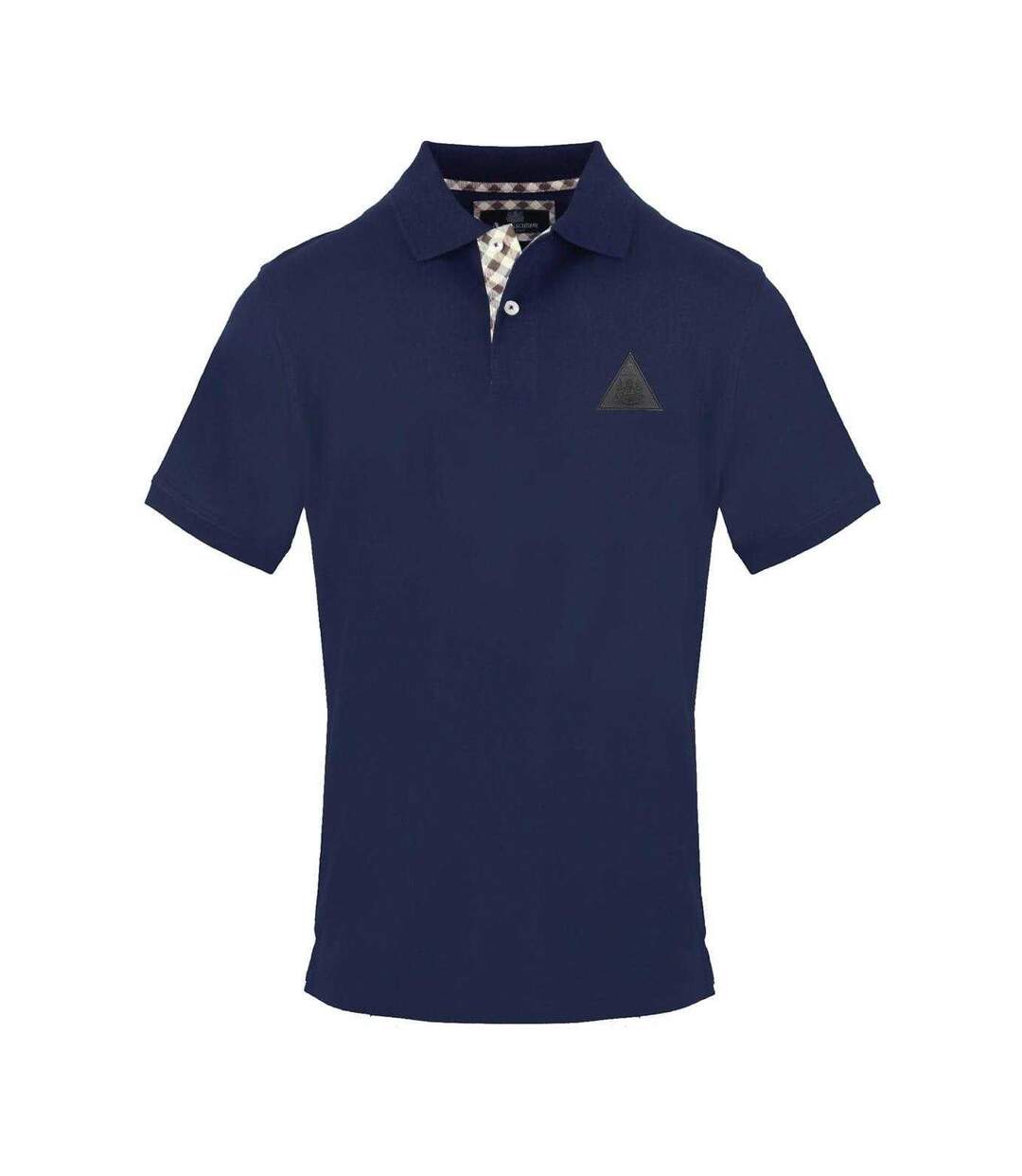 Polo Motif/style Logo Triangulaire Homme Bleu Marine Aquascutum-1