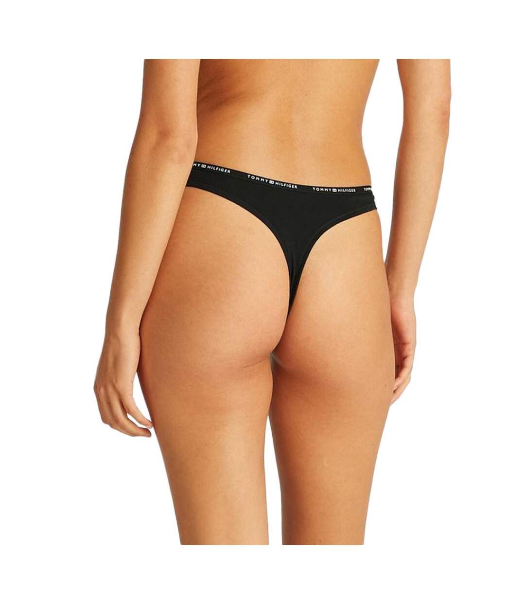 String noir femme tommy hilfiger thong uw0uw05741-2