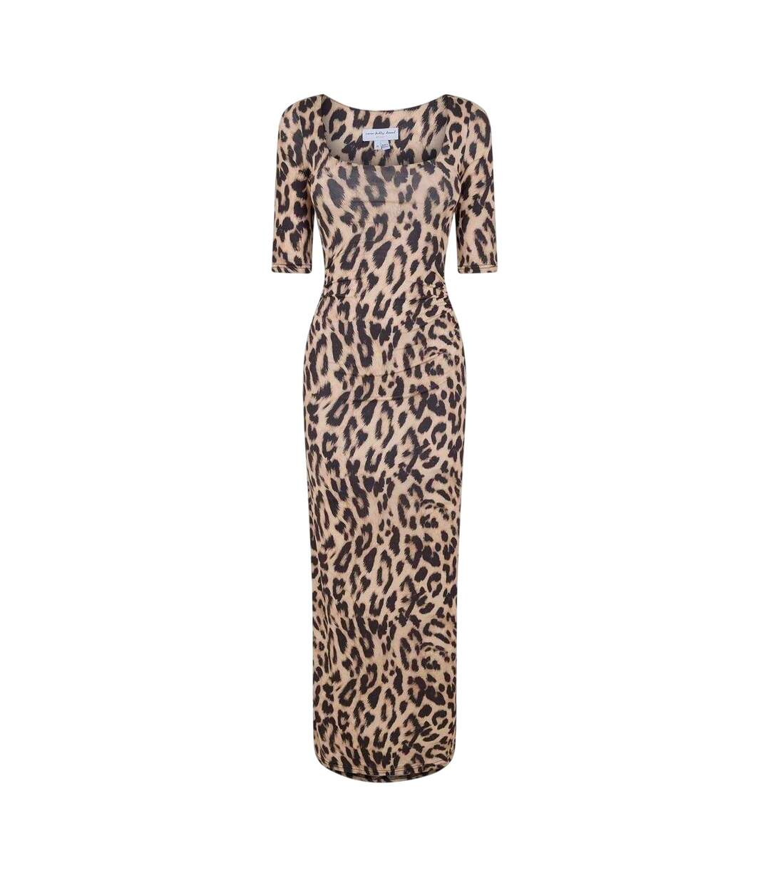 Robe Moulante Manches ¾ Leo Iris Femme Marron Never Fully Dressed-2
