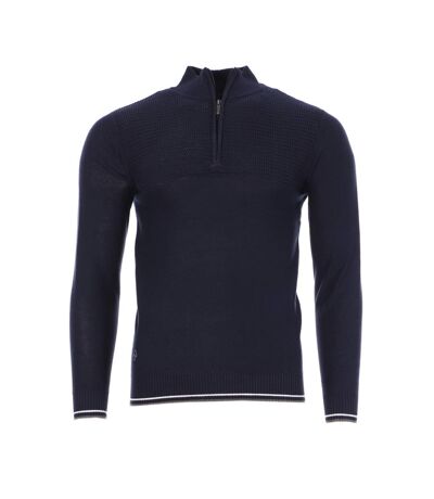 Pull 1/4 zip Marine Homme RMS26 Bi Maille