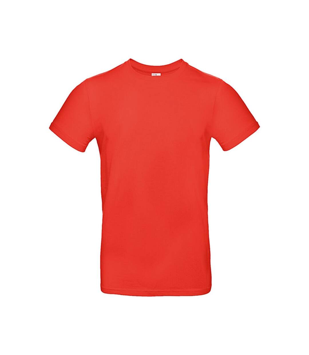 T-shirt #e190 Adulte Rouge Feu B&C-1