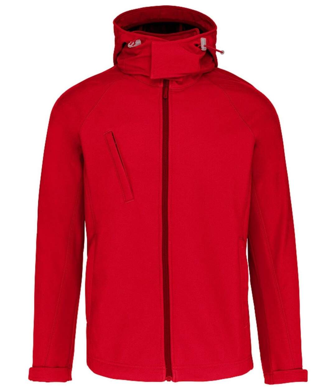 Veste softshell à capuche amovible - Homme - K413 - rouge