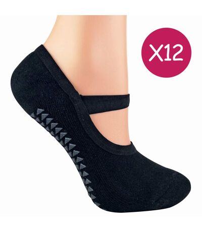 12 Pairs Ladies Non Slip Breathable Yoga Socks