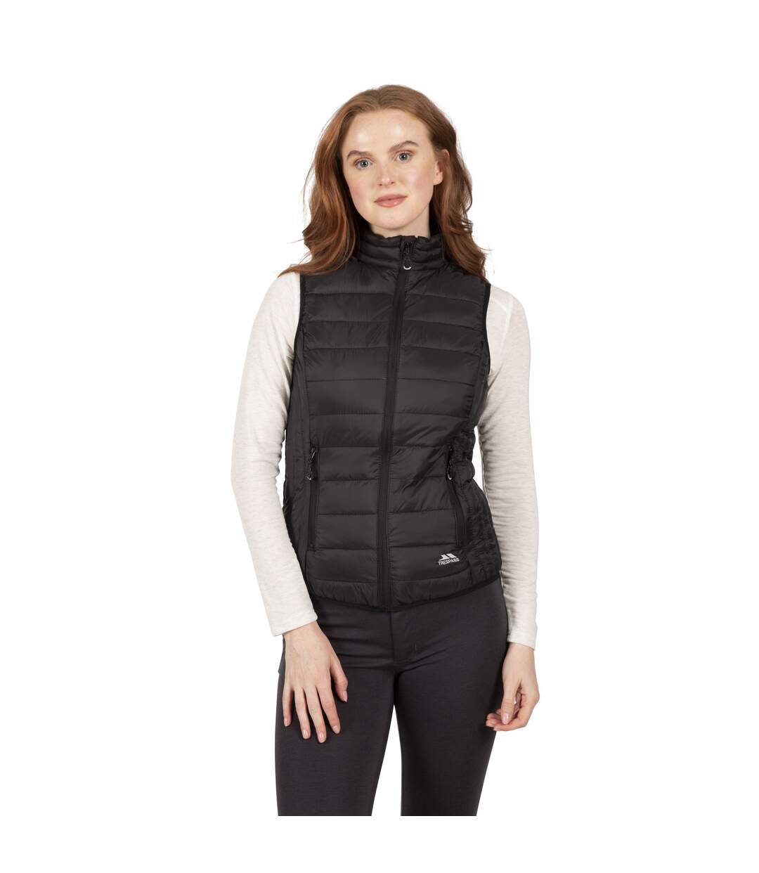Womens/ladies Teeley Packaway Gilet Black Trespass-1