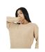 Womens/ladies Popcorn Textured Jumper Beige Brave Soul-4