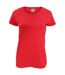 Fruit Of The Loom Womens/Ladies Short Sleeve Lady-Fit Original T-Shirt (Red)