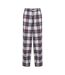 Skinnifit Womens/Ladies Tartan Lounge Pants (White/Pink Check) - UTRW6025-1