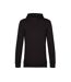 Sweat À Capuche Motif/style Uni Homme Noir B&C-1