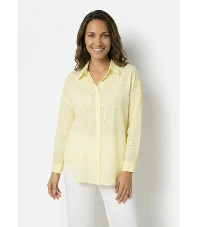 Chemisier coton avec broderie anglaise