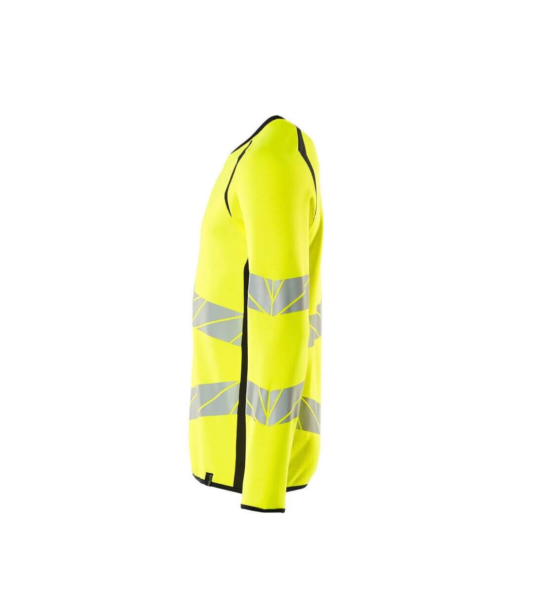 Sweat Motif/style Deux Tons Accelerate Safe Premium Homme Jaune Fluo Bleu Marine Foncé Mascot-3