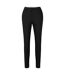 Pantalon Cigarette Motif/style Fines Rayures Tamata Femme Noir Boss-1