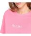Womens/ladies Essentials Logo Boyfriend T-shirt Pop Pink Blank Essentials-4