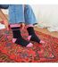 7 Pack Ladies Days Of The Week Socks | Black Novelty Dress Socks-4