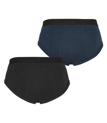 Pack Of 2  Mens Logo Cotton Briefs  Black Navy Tom Ford