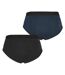 Pack Of 2  Mens Logo Cotton Briefs  Black Navy Tom Ford-2
