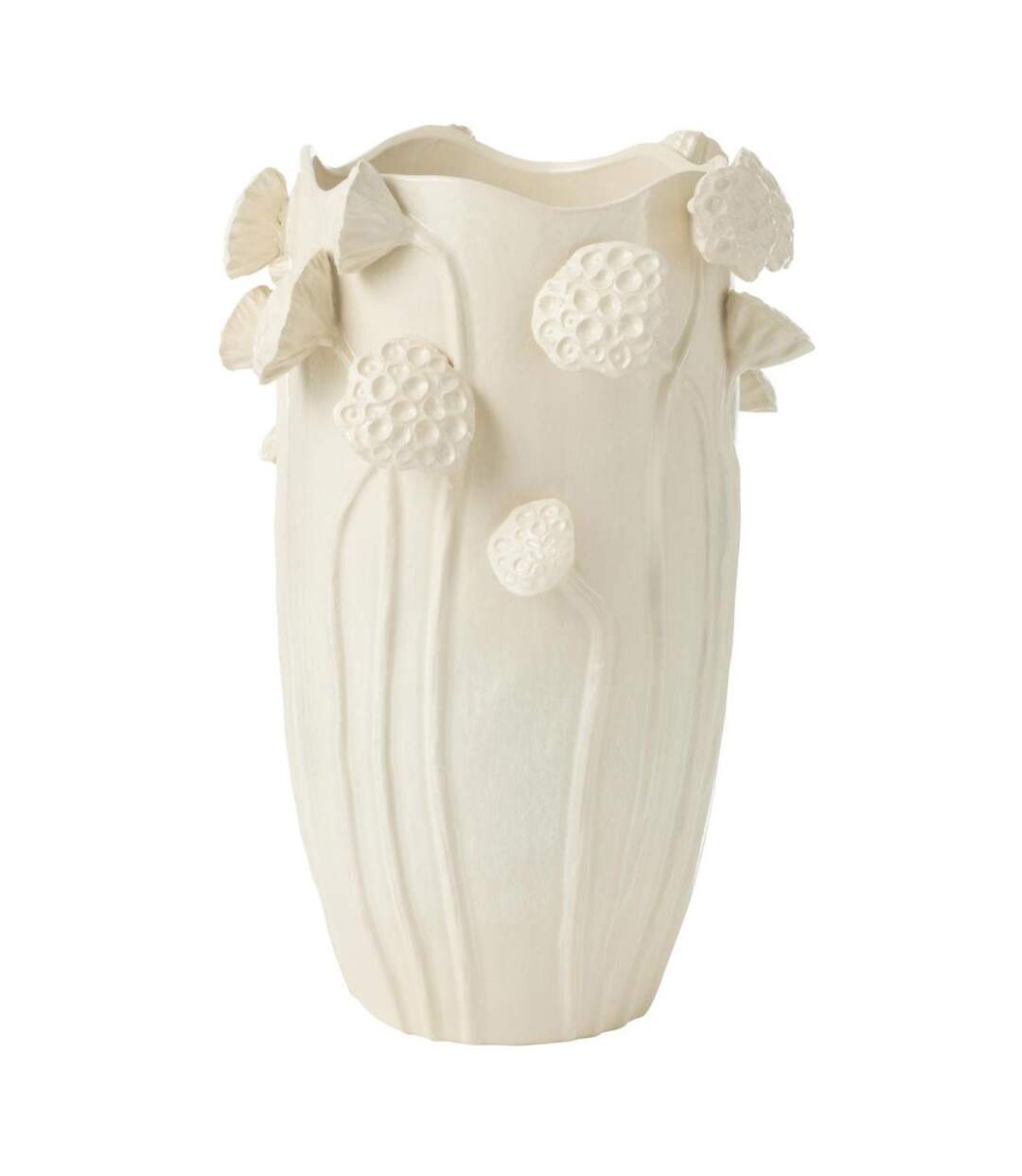 Vase Déco Lotus en Argile Botanica 51cm Beige-1