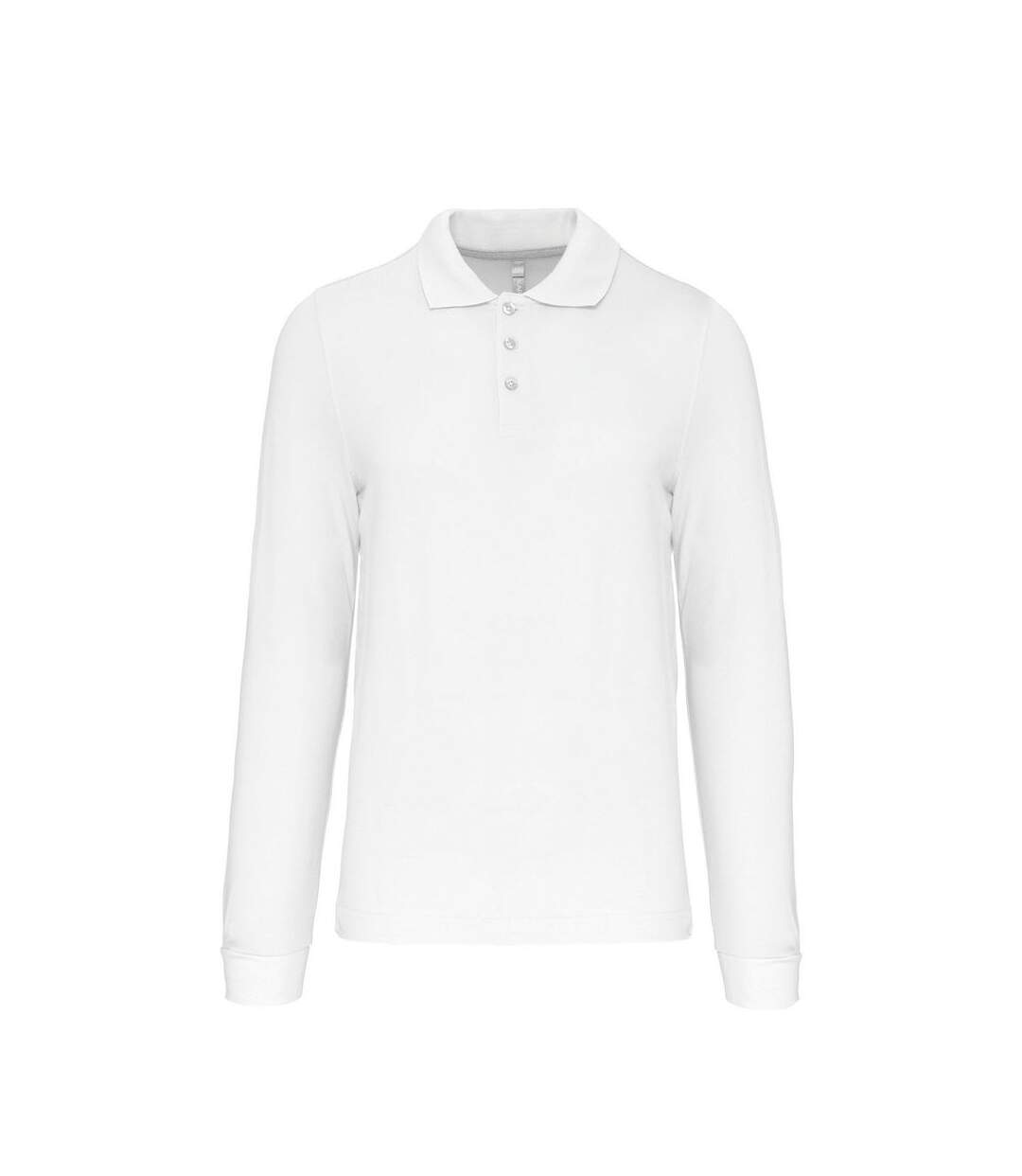 Polo manches longues - Homme - K243 - blanc