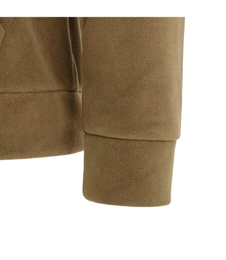 Mens Fleece Jacket Khaki Green Firetrap
