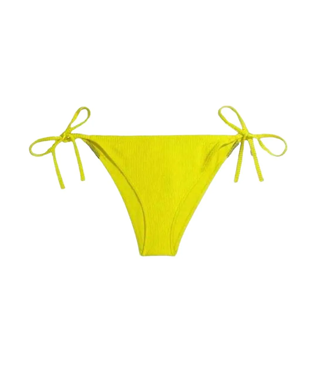 Bas De Maillot De Bain Motif/style Côtelé Femme Jaune Calvin Klein-2