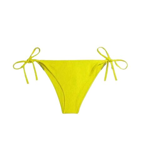Bas De Maillot De Bain Motif/style Côtelé Femme Jaune Calvin Klein
