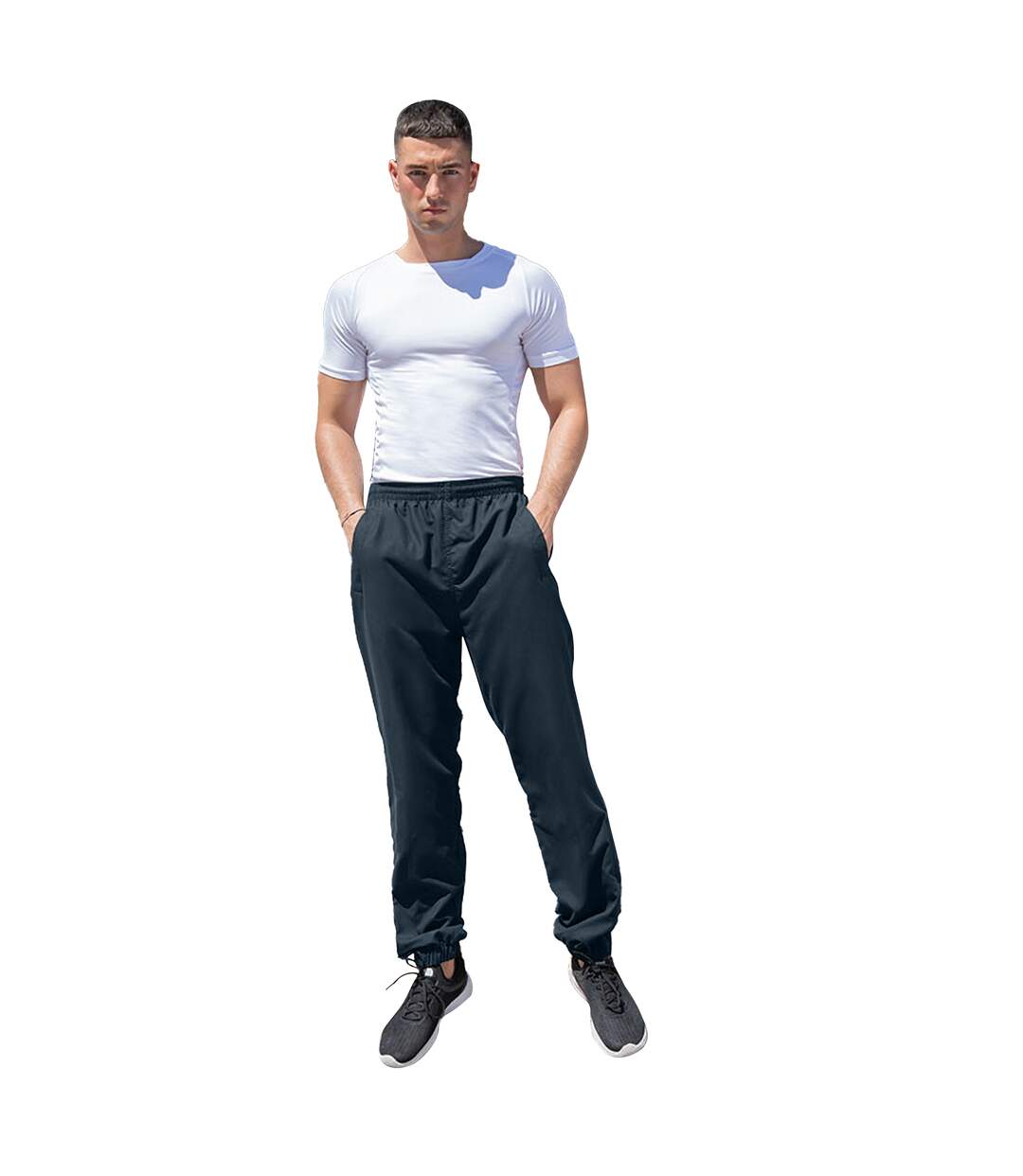 Tombo Teamsport Mens Sports Lined Tracksuit Bottoms / Jog Pants (Navy) - UTRW1528-3