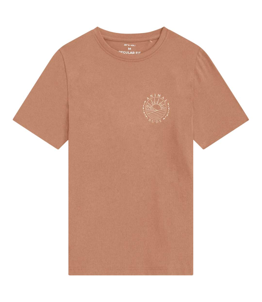 Mens Jacob Cornwall Graphic T-shirt Orange Animal-1