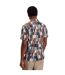Mens Geometric Linen Regular Shirt Multicoloured Ted Baker-3