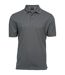 Mens Luxury Stretch Polo Shirt Powder Grey Tee Jays-1