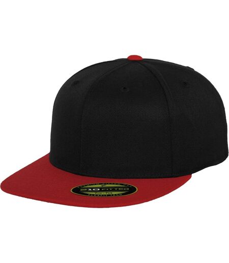 Yupoong - Casquette de baseball FLEXFIT PREMIUM (Noir / rouge) - UTRW7559