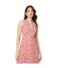 Robe mi-longue femme marron / blanc Dorothy Perkins-4