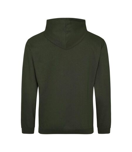 Sweat À Capuche College Adulte Vert Kaki Awdis