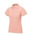 Calgary short sleeve ladies polo pale blush pink Elevate