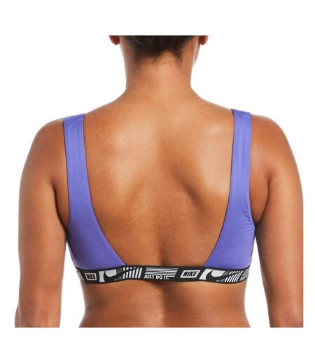 Haut de maillot de bain Violet Femme Nike Banded Bottom - L