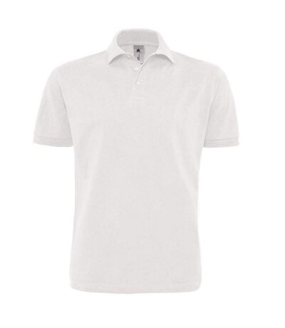 B&C Mens Heavymill Polo Shirt (White)
