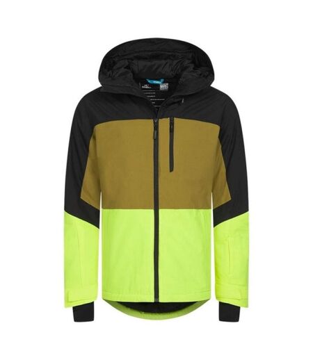 Blouson De Ski Motif/style Blocs De Couleurs Homme Noir Vert O´Neill