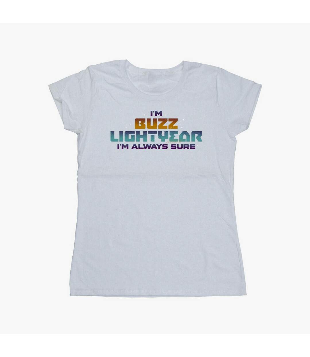 Disney T-shirt en coton Femme/Ladies Lightyear Always Sure Text (Blanc) - UTBI29225-1