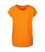 Build Your Brand Womens/Ladies Extended Shoulder T-Shirt (Paradise Orange)