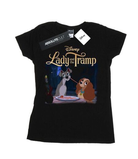 Disney - T-shirt LADY AND THE TRAMP HOMAGE - Femme (Noir) - UTBI16160