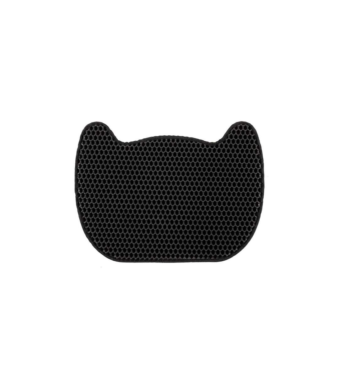 Tapis pour Litière Chat 50cm Noir-1