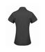 Womens/ladies Supreme Poplin Short-sleeved Shirt Black Premier-3