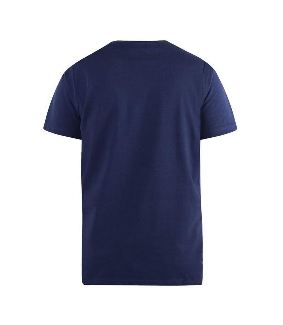 Duke Mens D555 Kingsize Signature-1 Cotton T-Shirt (Navy) - UTDC144-2