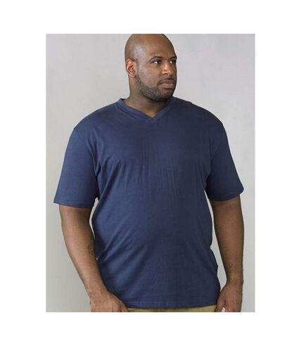 Duke Mens D555 Kingsize Signature-1 Cotton T-Shirt (Navy)