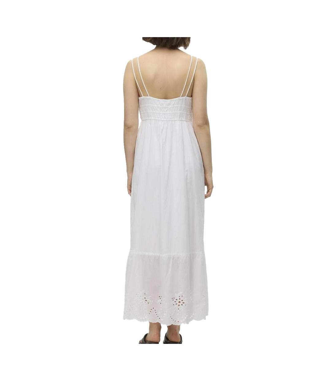 Robe blanche femme vero moda gella-2